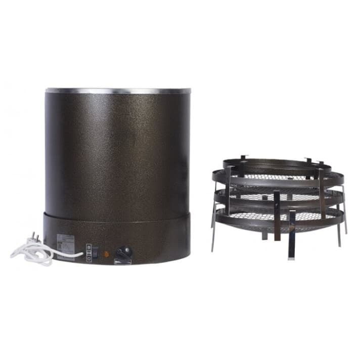 Электрокоптильня "Элвин" комбинированная, все контактные поверхности изготовлены из нержавеющей стали - объем загрузки 20 литров