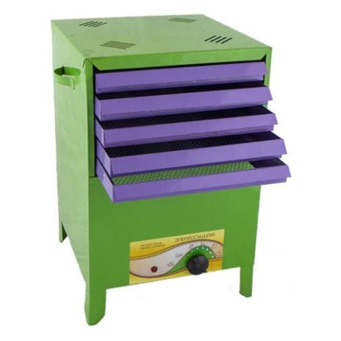 Электросушилка "Сухофрукт" Г02, 5 поддонов (метталический квадратный корпус, 5 выдвижных поддонов, конвекция, 20 литров, с вентилятором)