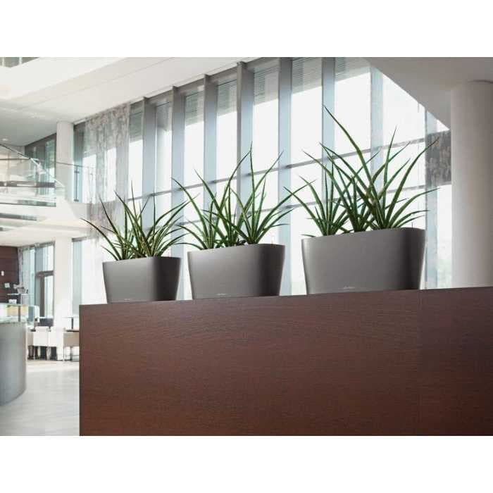 Кашпо Lechuza Дельта 40 Антрацит с системой полива