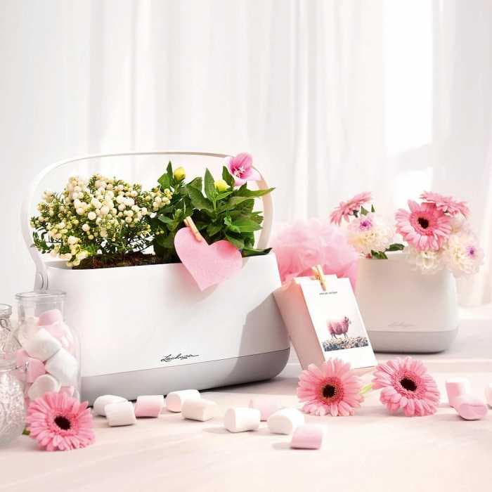 Корзинка для растений Юла бел/фисташковый