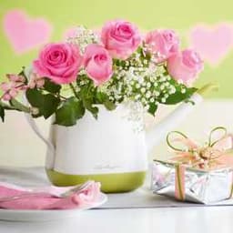 Лейка Юла Белый/ярко-розовый