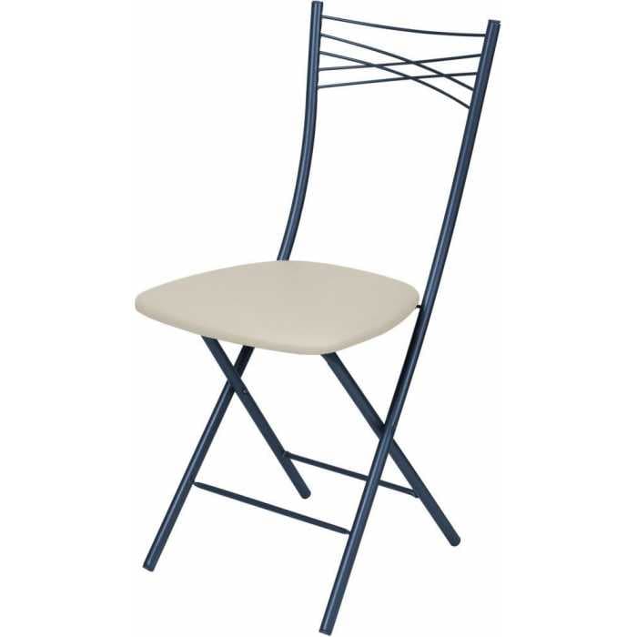 Стул складной "Nika 1" арт. ССН1/1 сер/сл кость