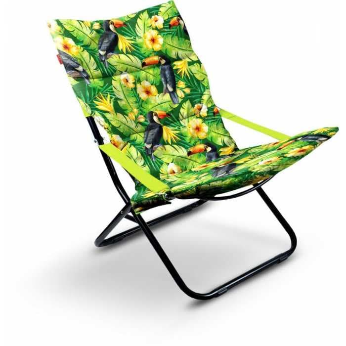 Кресло-шезлонг Nika складное с матрасом цвет красный (HHK-4/R)