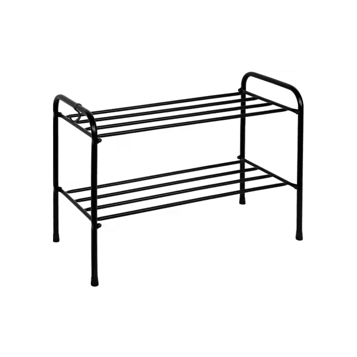 Подставка для обуви  2-х полочная 60см (черный)