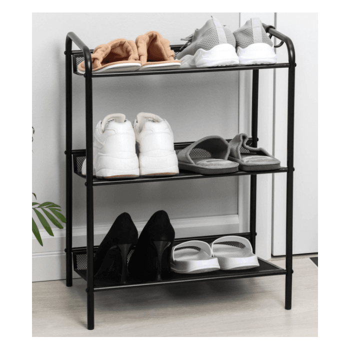 Подставка для обуви 3-пол. "Женева 13" черный