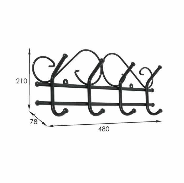 Вешалка "Ажур 4" черный
