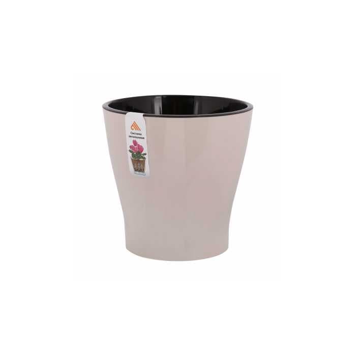 Горшок цветочный "Лея" 2,2л двойной (бежевый)