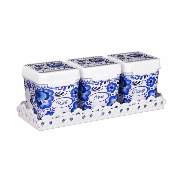 Набор ёмкостей "Шале" 1,2л. на подставке (М4820)