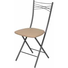 Стул складной "Nika 1" арт. ССН1/1 сер/сл кость