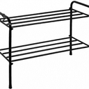 Подставка для обуви  2-х полочная 60см (черный)