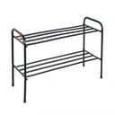 Подставка для обуви 2-х полочная 80см черный