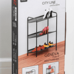 Подставка для обуви 3-пол. "Женева 13" черный