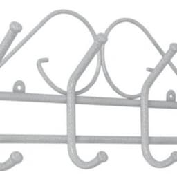 Вешалка "Ажур 4" белое серебро