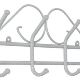 Вешалка "Ажур 4" белое серебро