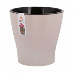 Горшок цветочный "Лея" 2,2л двойной (бежевый)
