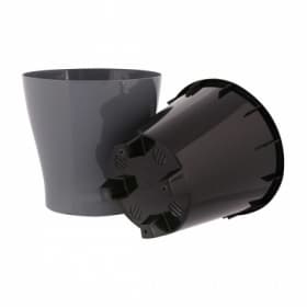 Горшок цв. "Лея" 3,6л двойной (с автополивом)(серый)