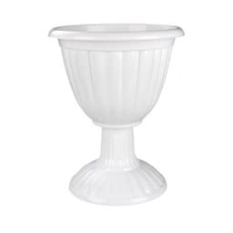 Вазон "Жасмин" на высокой ножке 18л. (белый)