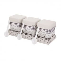 Набор ёмкостей "Плетенка" 1,2л. на подставке (М4726)