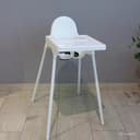 Стульчик для кормления белый (М6247)
