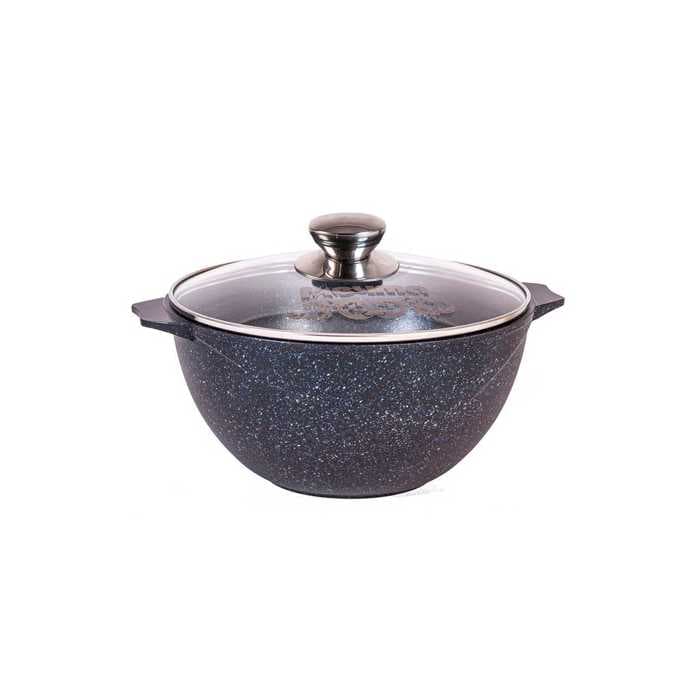 Казан для плова со стеклянной крышкой «Гранит» Granite 10л арт. 511701