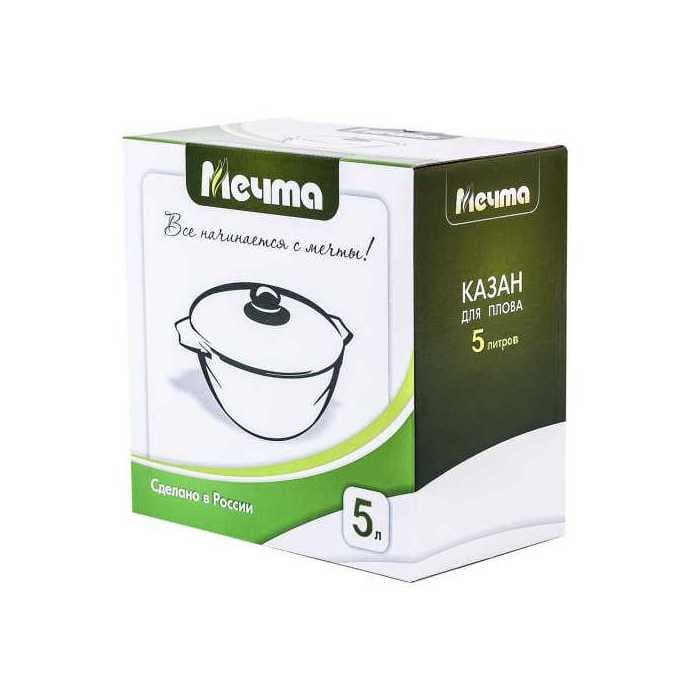 Казан для плова со стеклянной крышкой «Гранит» Granite 5л арт. 55701