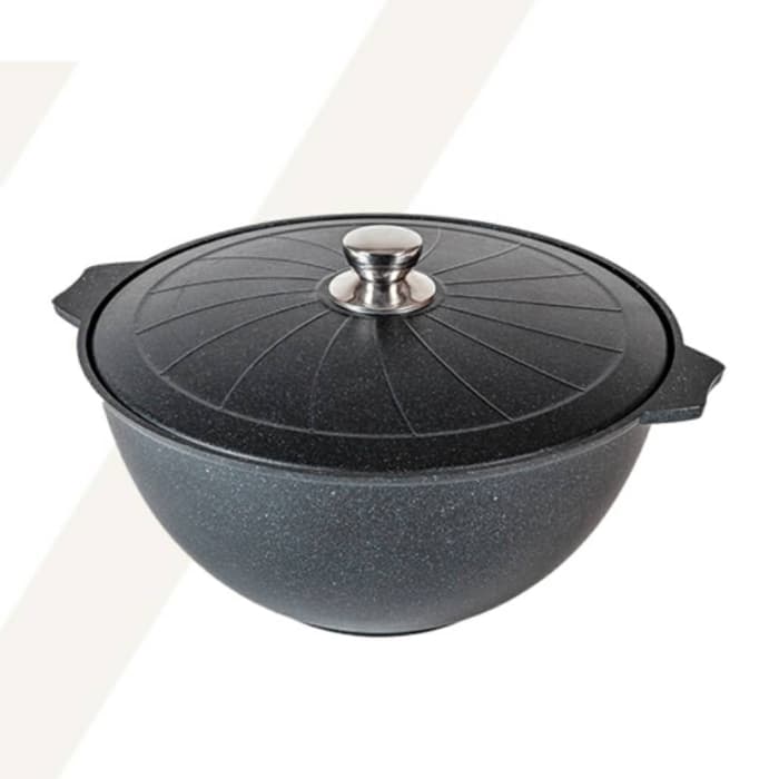 Казан для плова с алюминиевой крышкой «Гранит» Ultra Star 10 л арт. 510803