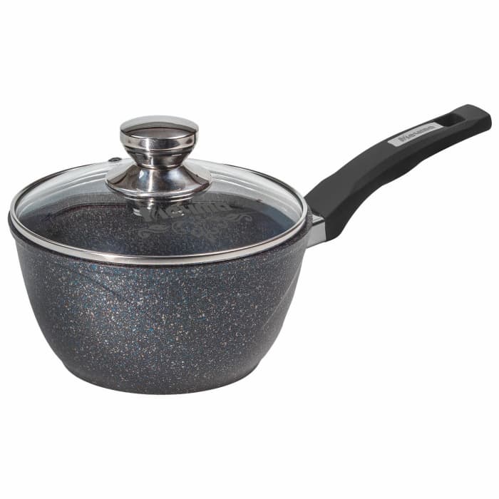 Ковш 1.7 Гранит Ultra Star с несъёмной ручкой и стеклянной крышкой арт. 82803