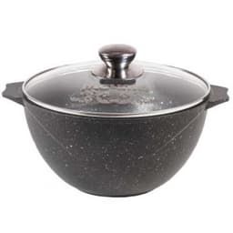 Казан для плова со стеклянной крышкой «Гранит» Granite7л арт. 57701