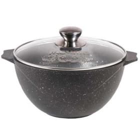 Казан для плова со стеклянной крышкой «Гранит» Granite7л арт. 57701