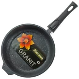 Сковорода со стеклянной крышкой и со съемной ручкой «Гранит» Granite 22см арт. с022701