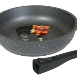 Сковорода со стеклянной крышкой и со съемной ручкой «Гранит» Granite 22см арт. с022701