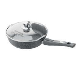 Сковорода со съёмной ручкой и крышкой «Гранит» Granite 30 см арт. с030701
