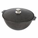 Казан для плова с алюминиевой крышкой «Гранит» Black 10 л арт. 510802