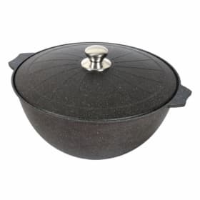 Казан для плова с алюминиевой крышкой «Гранит» Black 10 л арт. 510802