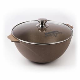 Казан для плова с алюминиевой крышкой «Гранит» Brown10 л арт. 511806