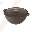 Казан для плова со стеклянной крышкой «Гранит» Brown 10л арт. 510806