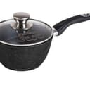 Ковш 1.7 Гранит Black с несъёмной ручкой и стеклянной крышкой арт. 82802