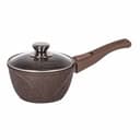 Ковш 1.7 Гранит Brown со съёмной ручкой и стеклянной крышкой арт. 0-82806