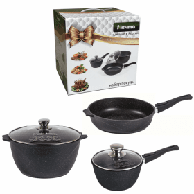 Набор посуды Гранит Black арт. 0-01802