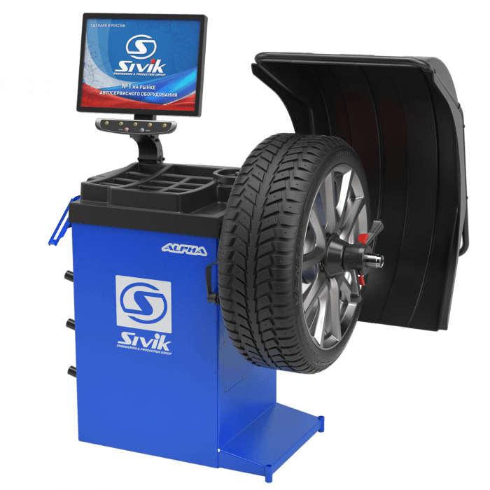Балансировочный станок SIVIK Alpha Luxe СБМП-40 Л с LCD монитором.