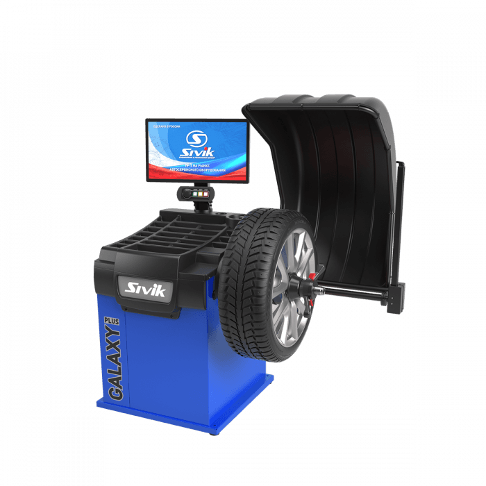 Балансировочный станок SIVIK Galaxy Plus СБМП-60/3D Л с LCD монитором.