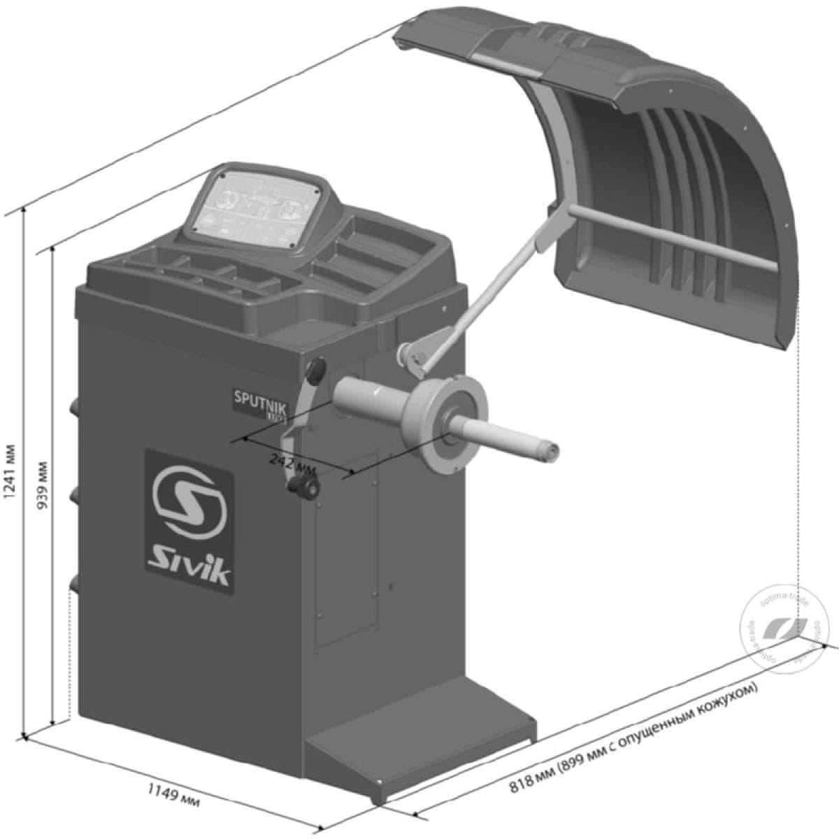 Балансировочный станок SIVIK Sputnik Luxe СБМК-60 Л