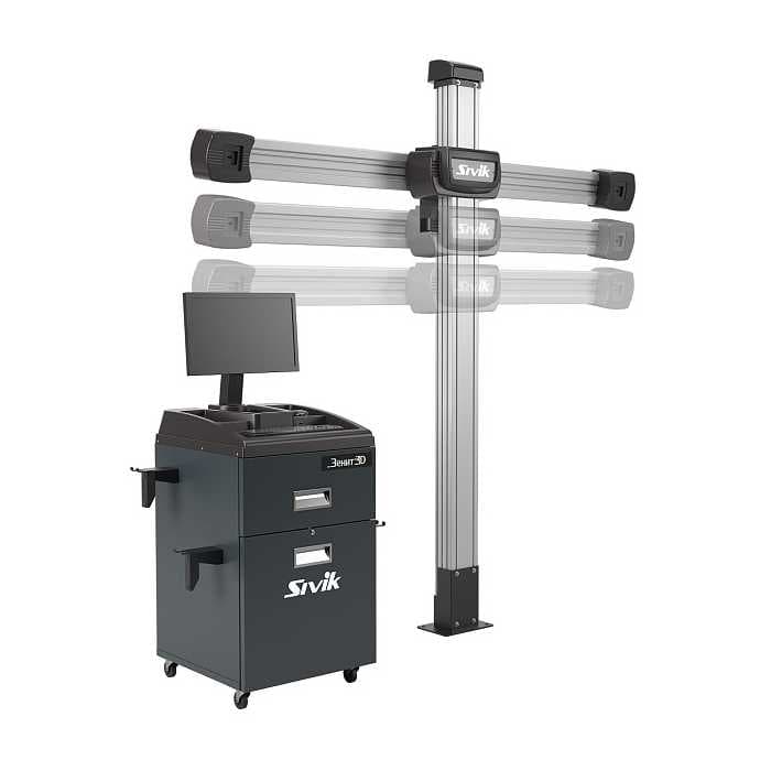 Стенд регулировки углов установки колес SIVIK ТЛ2КС КС506 Зенит-3D комплектация ТЛ2КС, 2-е поколение