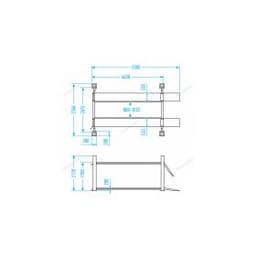 Четырехстоечный электрогидравлический автоподъемник SIVIK ПГА-5000/4 слесарный, пневматические фиксаторы, грузоподъемность 5.0т.