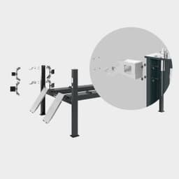 Четырехстоечный электрогидравлический автоподъемник SIVIK ПГА-5000/4 слесарный, пневматические фиксаторы, грузоподъемность 5.0т.