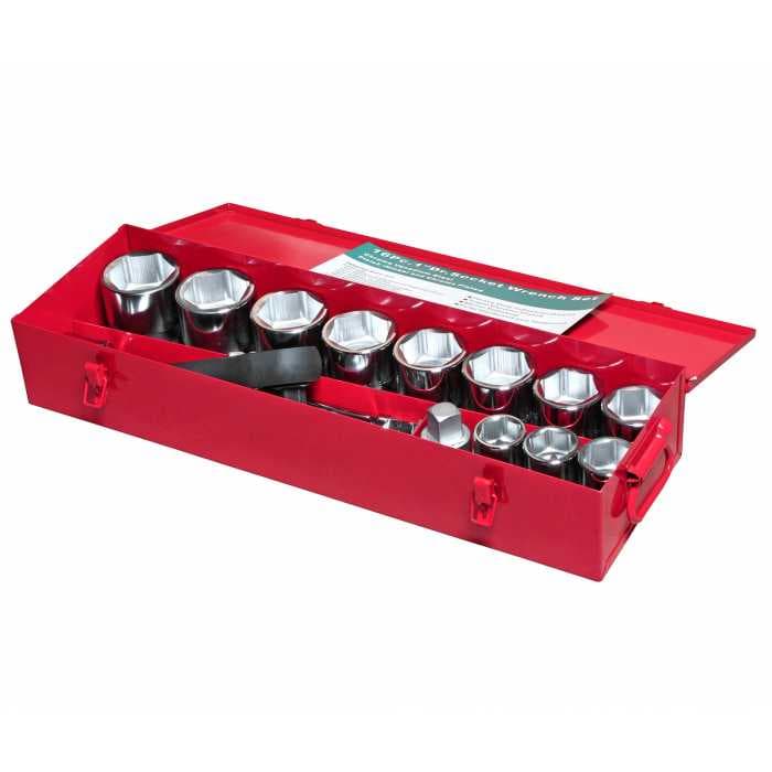 Набор головок торцевых 6-гранных 1" 36-65мм (в металлическом кейсе) 16 предметов JTC /1 JTC-H816M