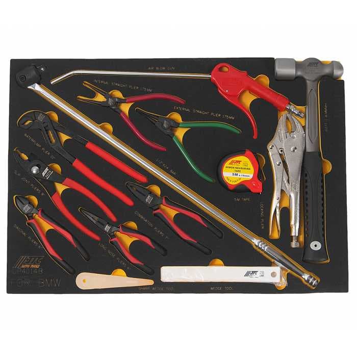 Набор инструмента универсальный, комплектация BMW в ложементе (14 предметов) JTC /1/2 JTC-UP4014B