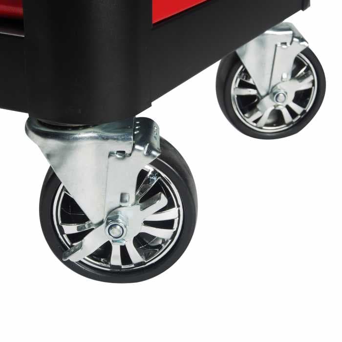 Тележка инструментальная 7 секций, красная на колесах JTC /1 JTC-S1068