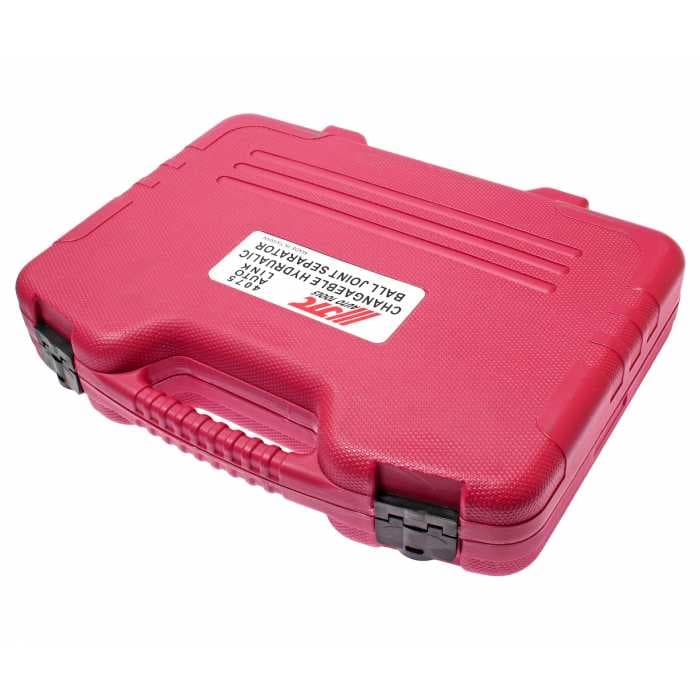 Набор съемников шаровых опор с гидравлическим приводом, рабочий диапазон 30-40мм, упорный винт 80-100мм, поворотный рычаг 125мм (в кейсе) JTC /1 JTC-4075