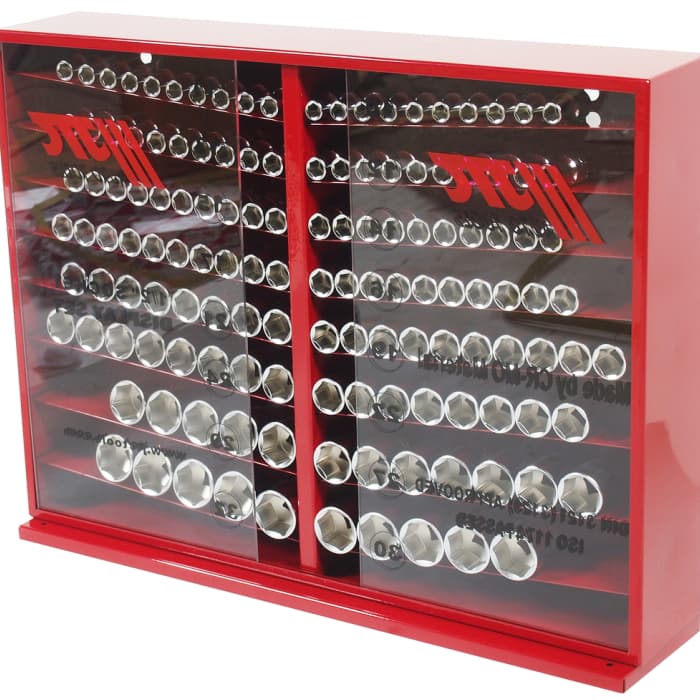 Набор головок торцевых 6-гранных 1/2" 10-32мм (в металлическом шкафу) 137 предметов JTC /1 JTC-H4137